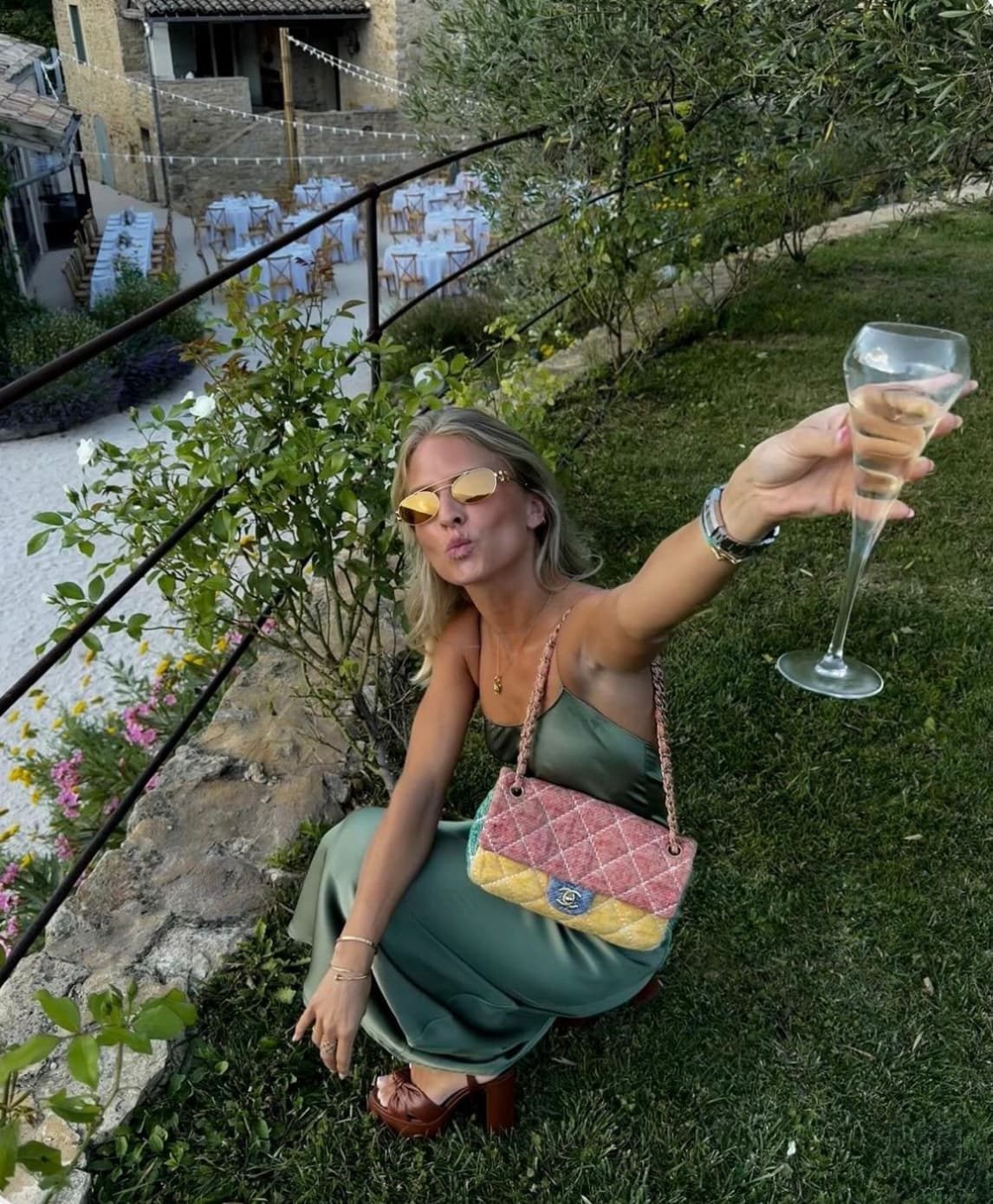 Garden wedding outfit